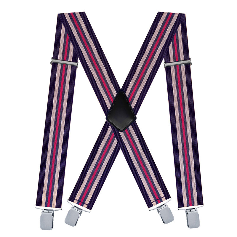 Stripes Men's Suspenders X Bac - Suspenders Clip Men ulasan dan harga