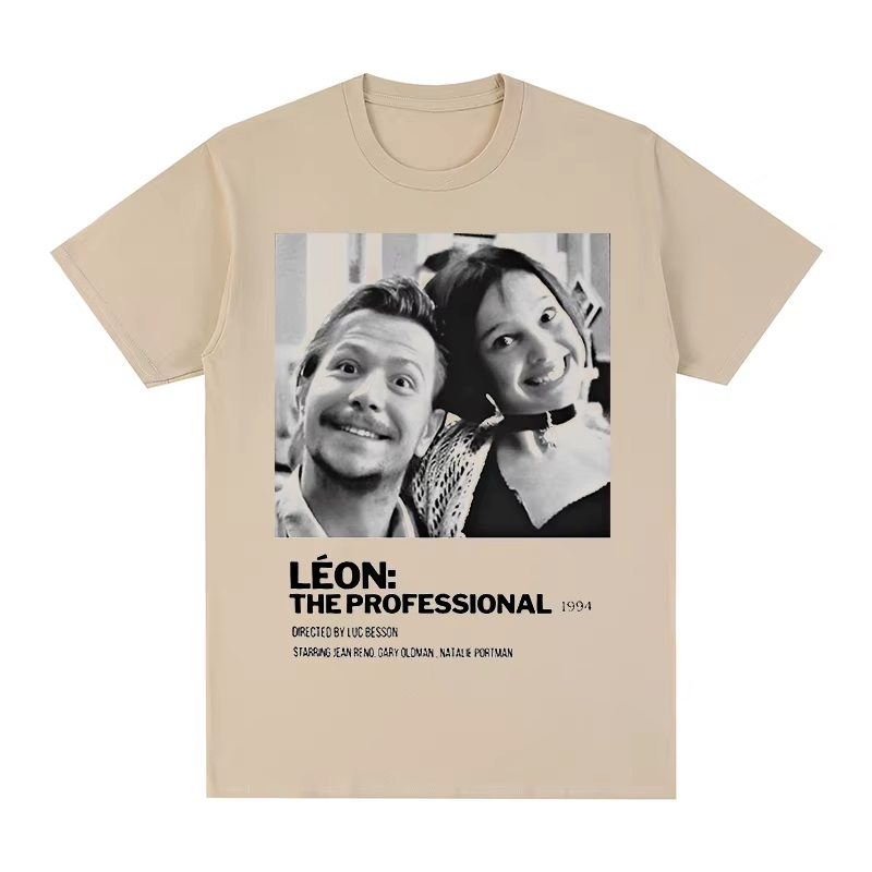Léon Vintage T-shirt Movie The - Jeans Shirt Fashion For Men ulasan dan harga