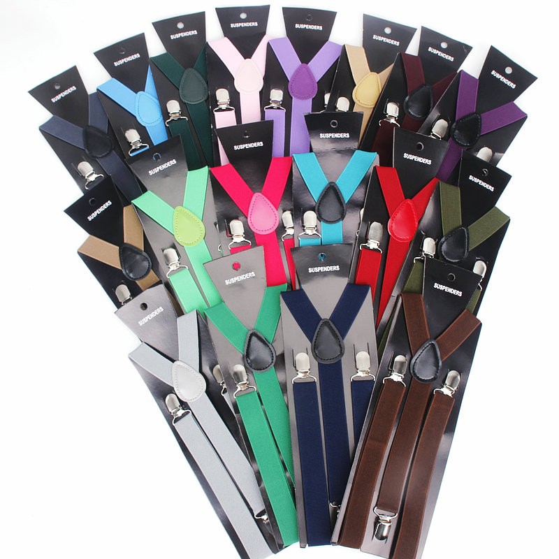 Hot Sale Elastic Leather Suspe - Suspenders Clip Men ulasan dan harga