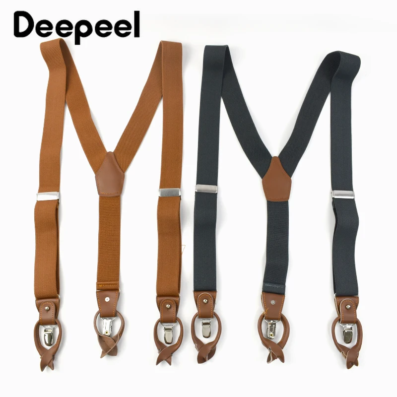 Deepeel 3.5*125cm Men's Adult  - Suspenders Clip Men ulasan dan harga