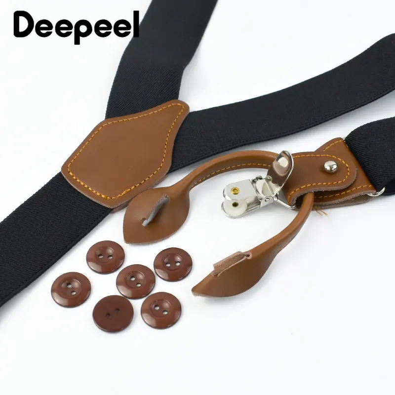 Deepeel 3.5*125cm Men's Adult  - Suspenders Clip Men ulasan dan harga