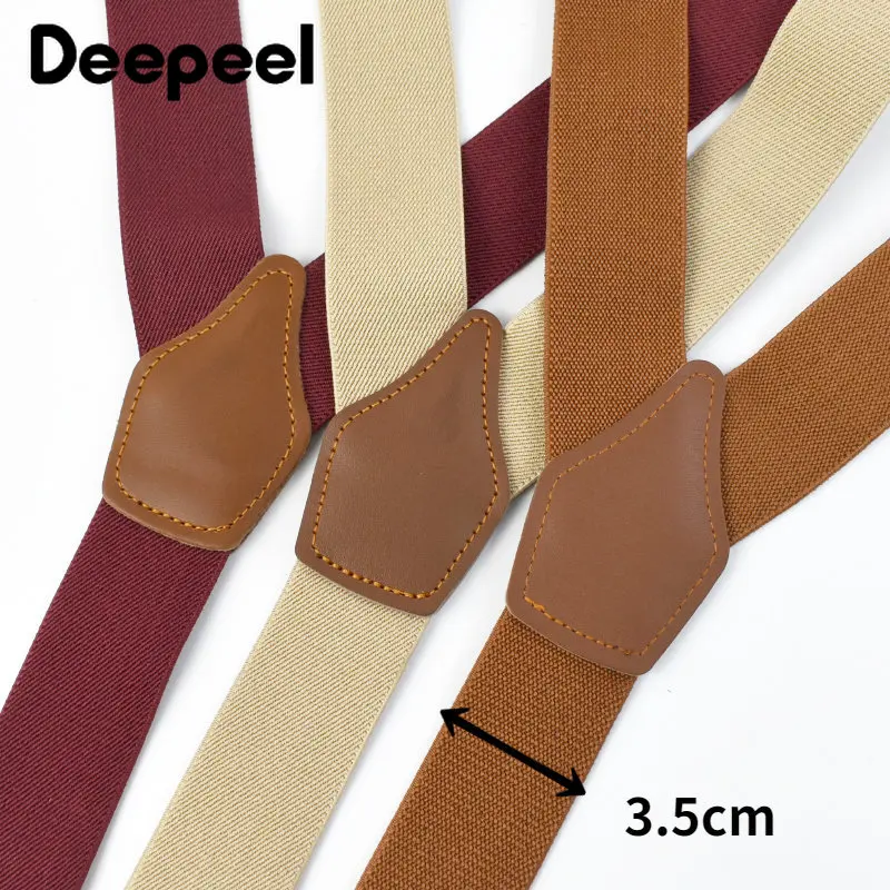 Deepeel 3.5*125cm Men's Adult  - Suspenders Clip Men ulasan dan harga