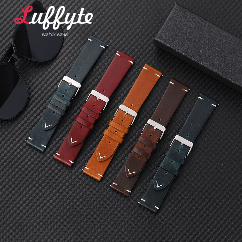 Men Retro Oil Wax Leather Stra - Mens Fashion In 1920 ulasan dan harga