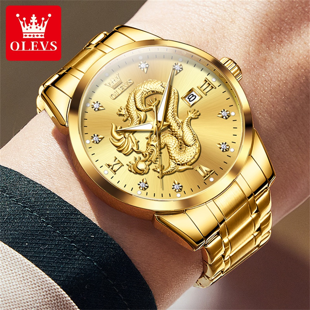 OLEVS 3619 Men Watch Luxury Go - Mens Fashion In 1920 ulasan dan harga