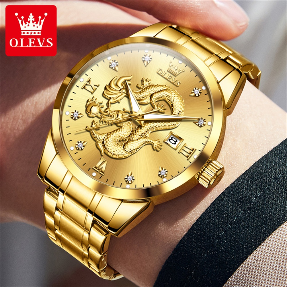 OLEVS 3619 Men Watch Luxury Go - Mens Fashion In 1920 ulasan dan harga