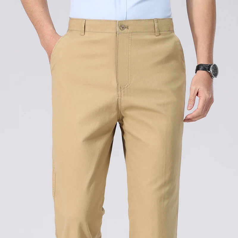 Mens Washed Twill Cotton Strai - Chino Pants Men ulasan dan harga
