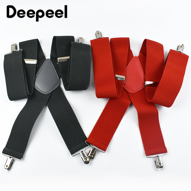 Deepeel Fashion 5cm Wide Adult - Suspenders Clip Men ulasan dan harga