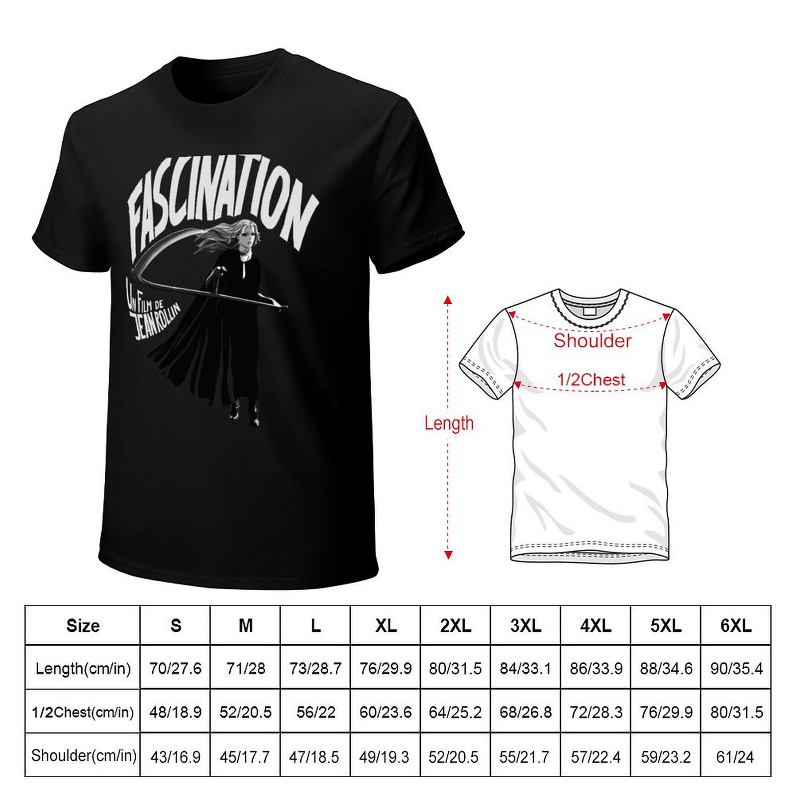 Fascination Jean Rollin T-Shir - Jeans Shirt Fashion For Men ulasan dan harga