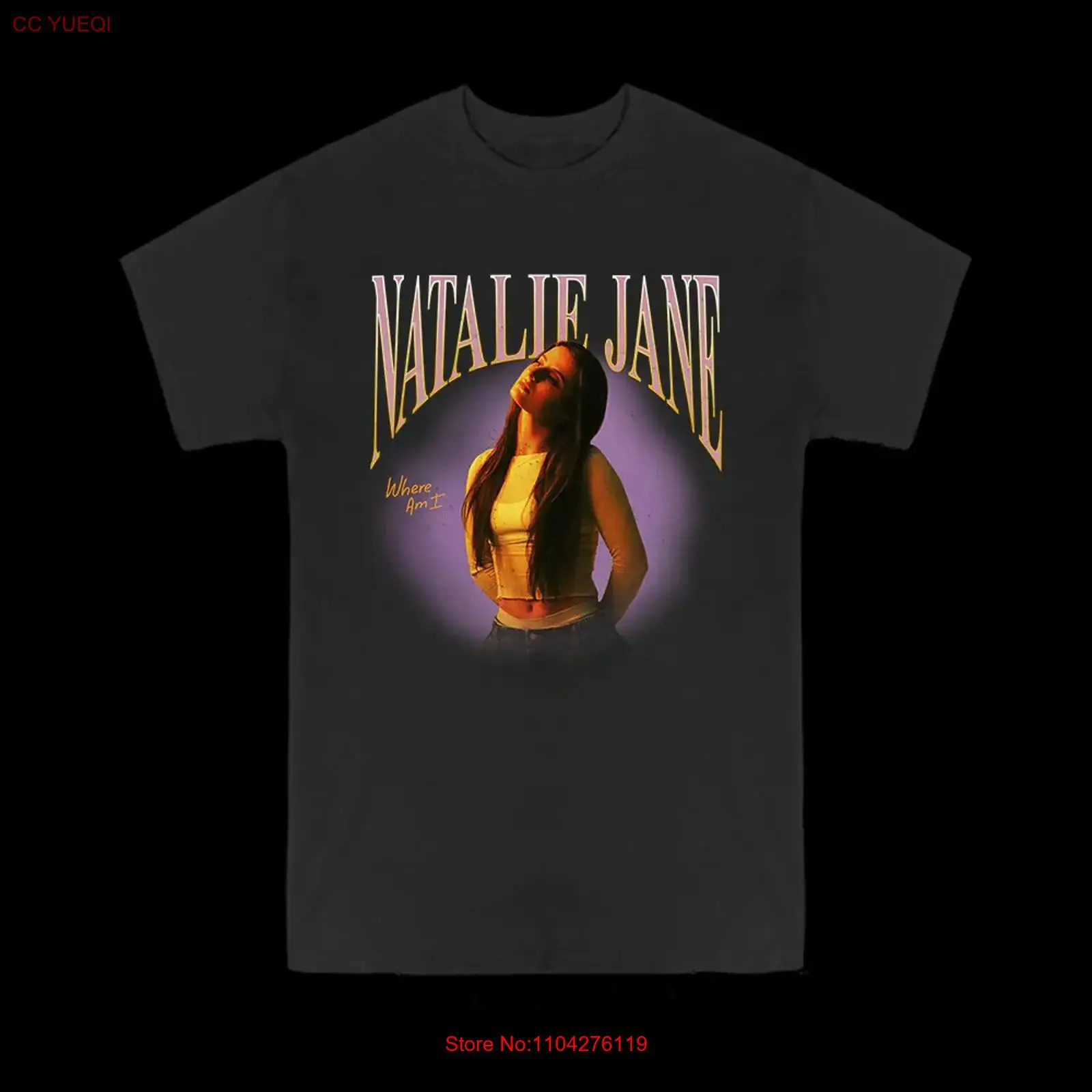 Natalie Jane T Shirt Size S 5X - Mens Fashion Black Shirt ulasan dan harga
