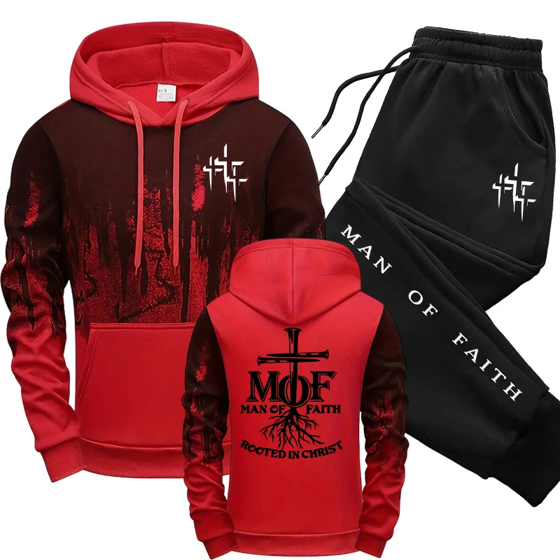 Man of Faith Men's Tracksuit H - Men'S Fashion Outfits ulasan dan harga
