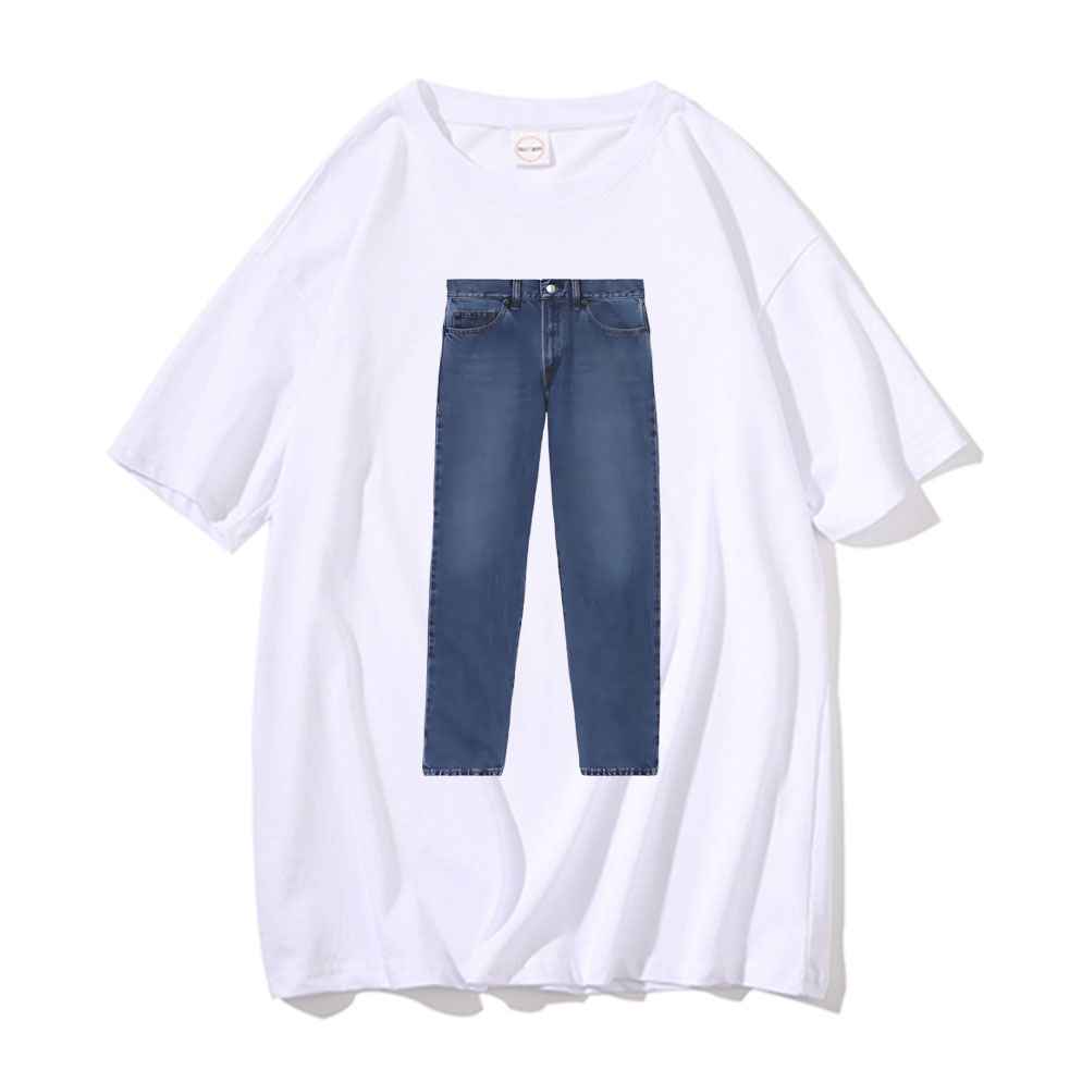 Funny Jeans Joke Meme Tshirt M - Jeans Shirt Fashion For Men ulasan dan harga