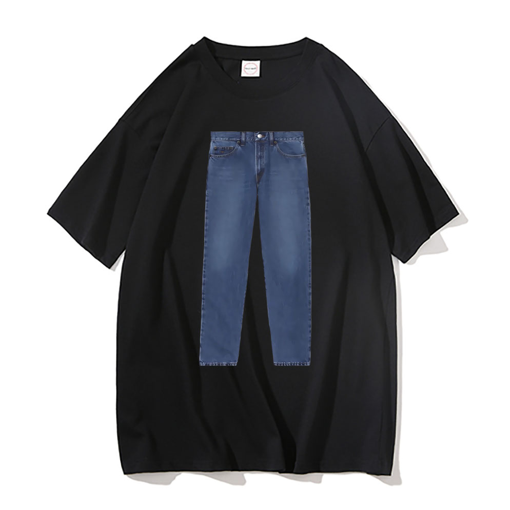 Funny Jeans Joke Meme Tshirt M - Jeans Shirt Fashion For Men ulasan dan harga