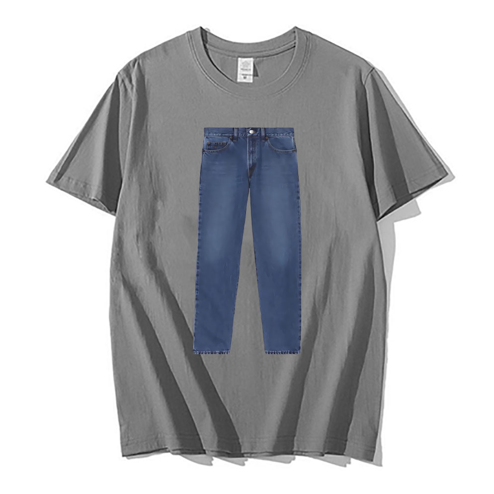 Funny Jeans Joke Meme Tshirt M - Jeans Shirt Fashion For Men ulasan dan harga