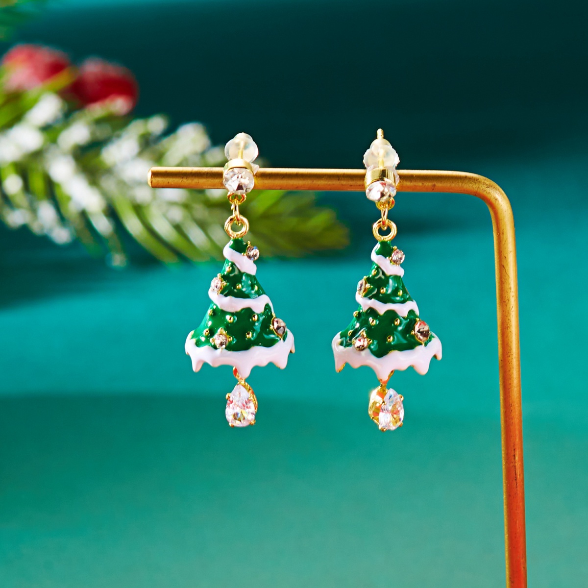 Christmas Holiday Drop Earring - Men'S Fashion Xmas Party ulasan dan harga