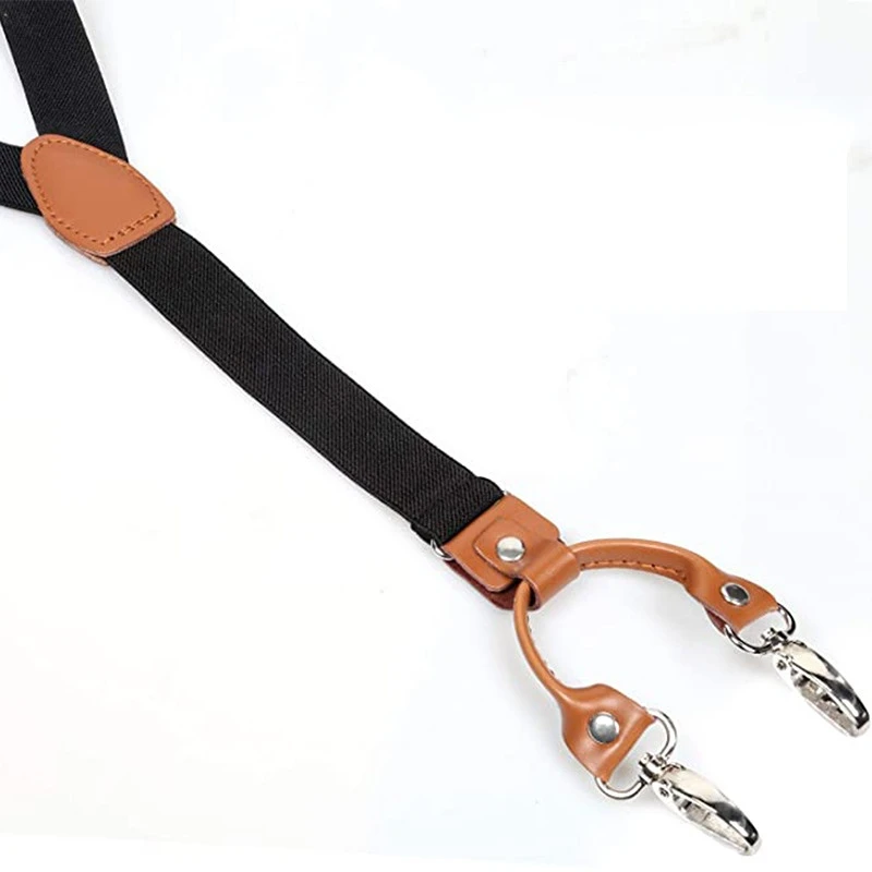 2.5cm 4 Clips Suspenders Clips - Jeans Shirt Fashion For Men ulasan dan harga