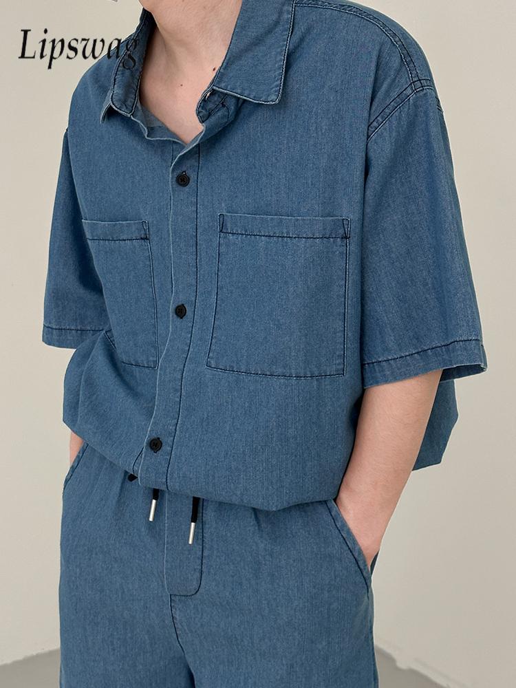 Streetwear Vintage Mens Jean T - Jeans Shirt Fashion For Men ulasan dan harga