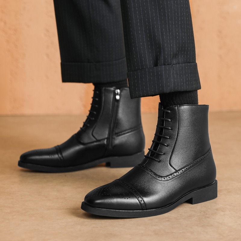 Luxury Men's Boots New High-to - Mens Fashion Dress ulasan dan harga