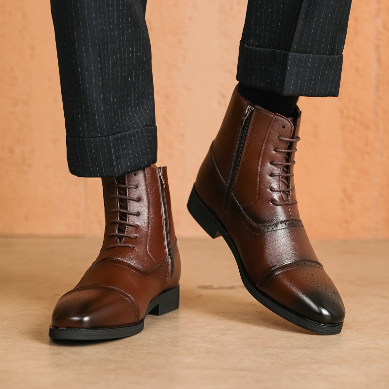 Luxury Men's Boots New High-to - Mens Fashion Dress ulasan dan harga