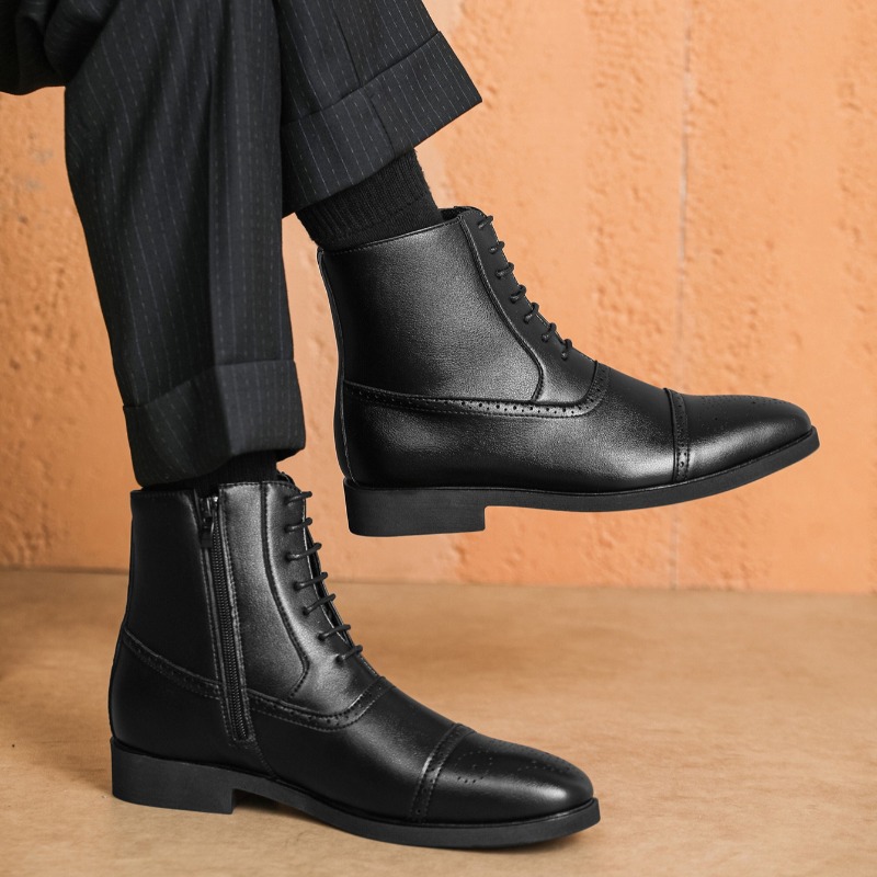 Luxury Men's Boots New High-to - Mens Fashion Dress ulasan dan harga