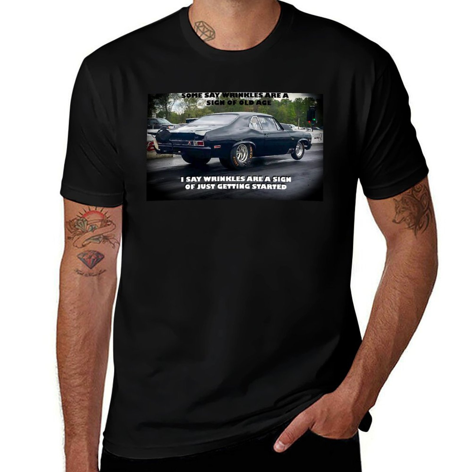 Blacktop Outlaw Nova T-Shirt F - Men'S Fashion Nova Shirts ulasan dan harga