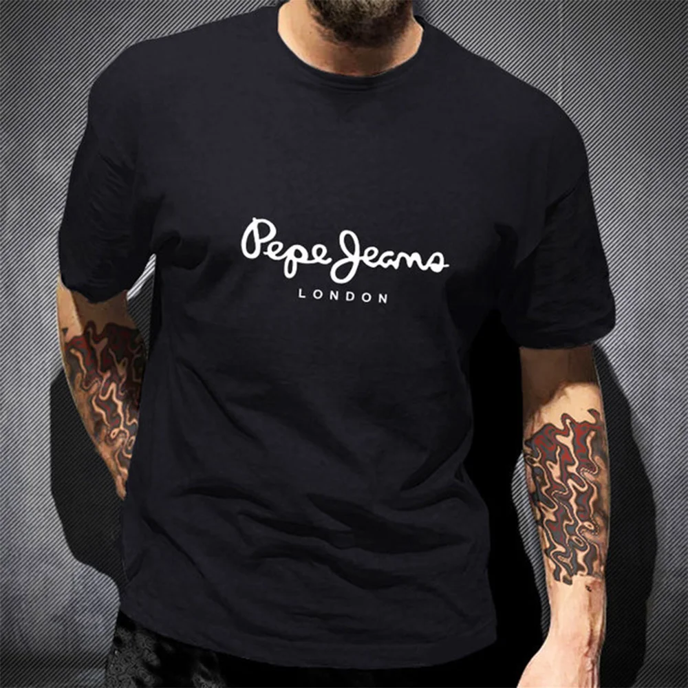 Minimal Chest Logo T-Shirt Pep - Jeans Shirt Fashion For Men ulasan dan harga