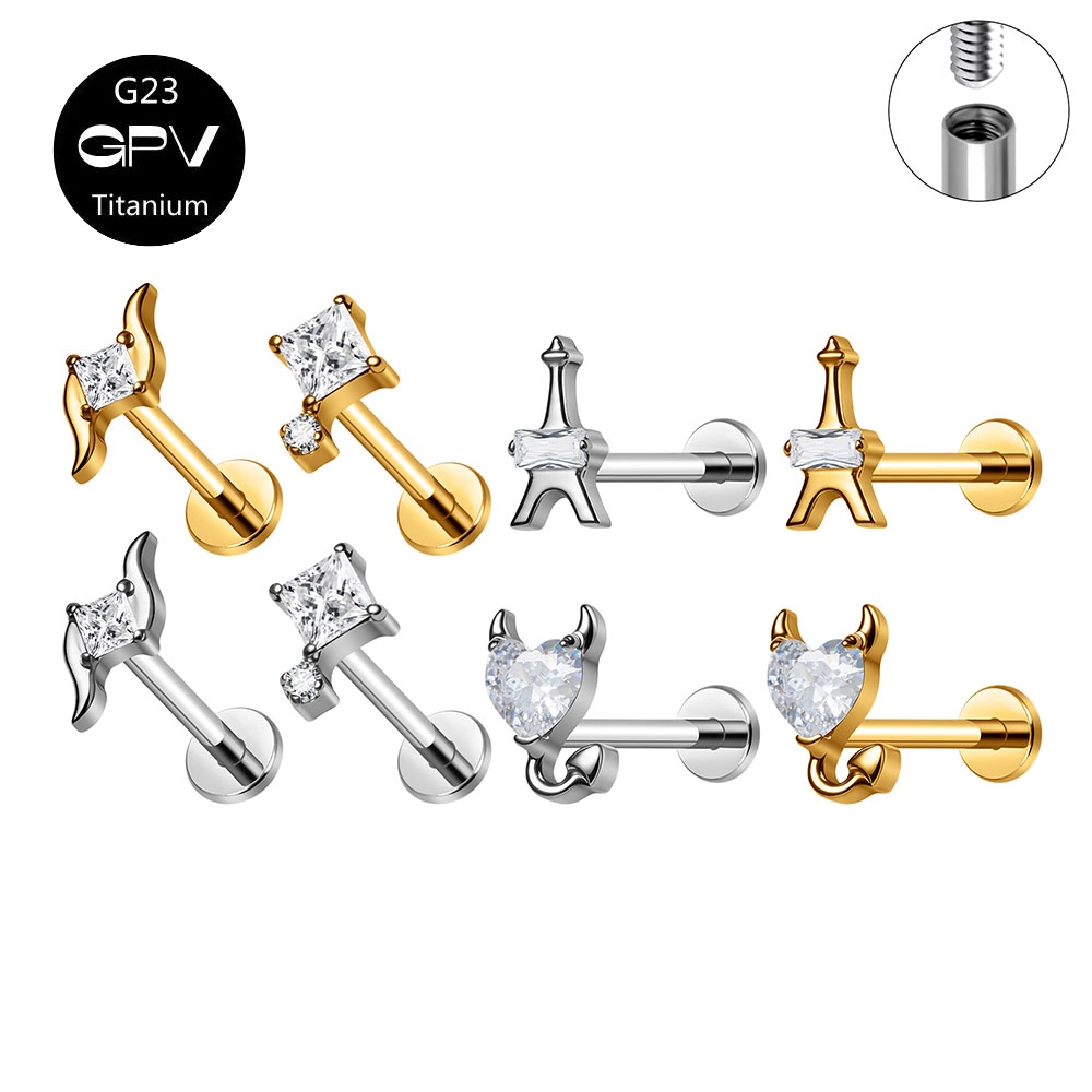 ASTM G23 Titanium Ear Studs Ir - Mens Fashion In 1920 ulasan dan harga