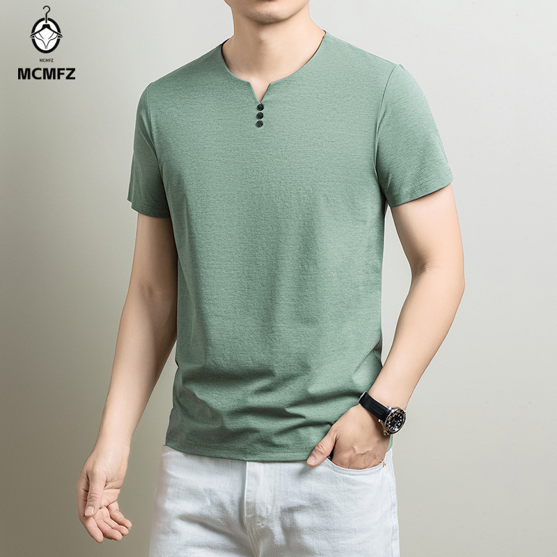 Mens Basic Henley T Shirt Comf - Men'S Fashion Trends 2025 ulasan dan harga