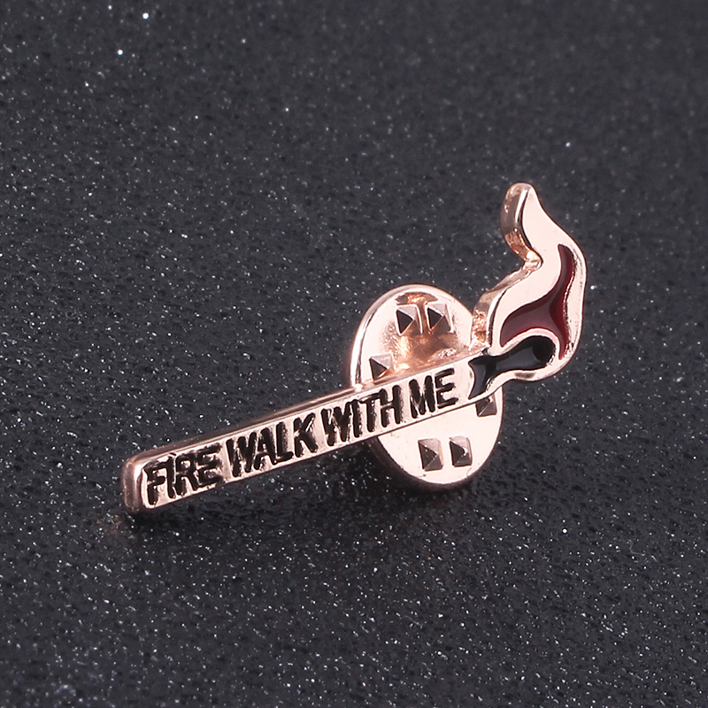 Twin Peaks Enamel Badge Brooch - Jeans Shirt Fashion For Men ulasan dan harga