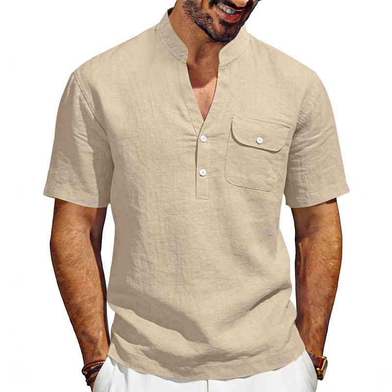 Cross-border summer linen loos - Linen Shirt Summer ulasan dan harga