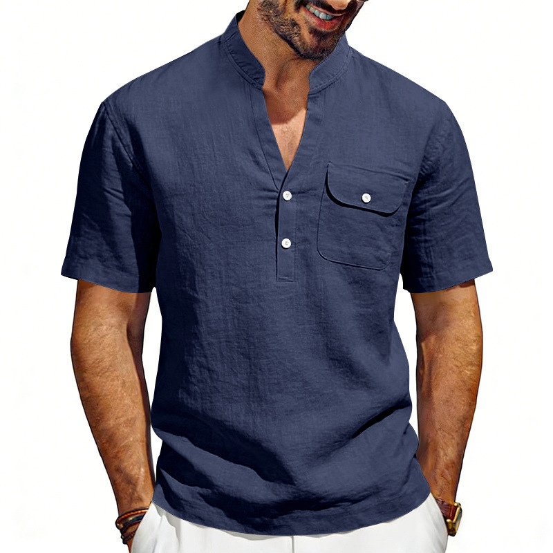 Cross-border summer linen loos - Linen Shirt Summer ulasan dan harga