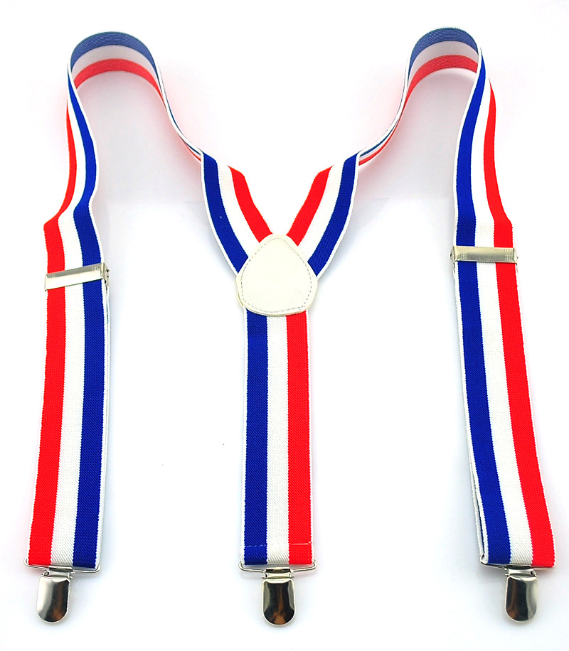 New 3.5cm Wide 6 Stripes Suspe - Suspenders Clip Men ulasan dan harga