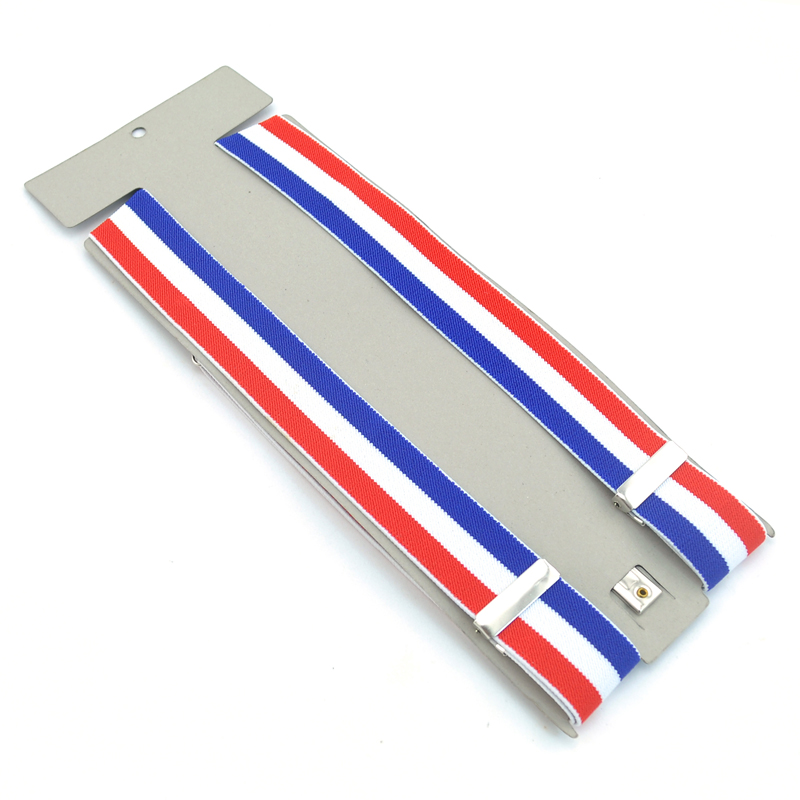 New 3.5cm Wide 6 Stripes Suspe - Suspenders Clip Men ulasan dan harga