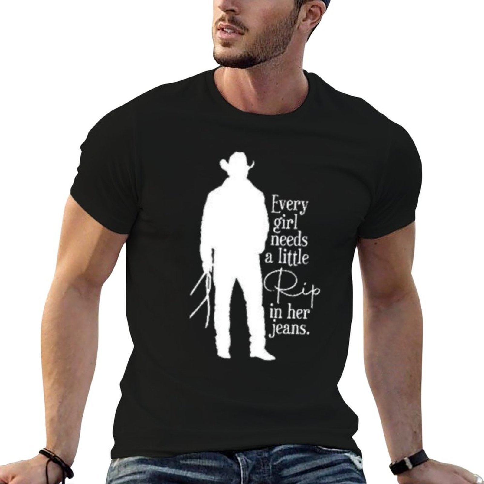 Every Girl Needs A Little Rip  - Jeans Shirt Fashion For Men ulasan dan harga
