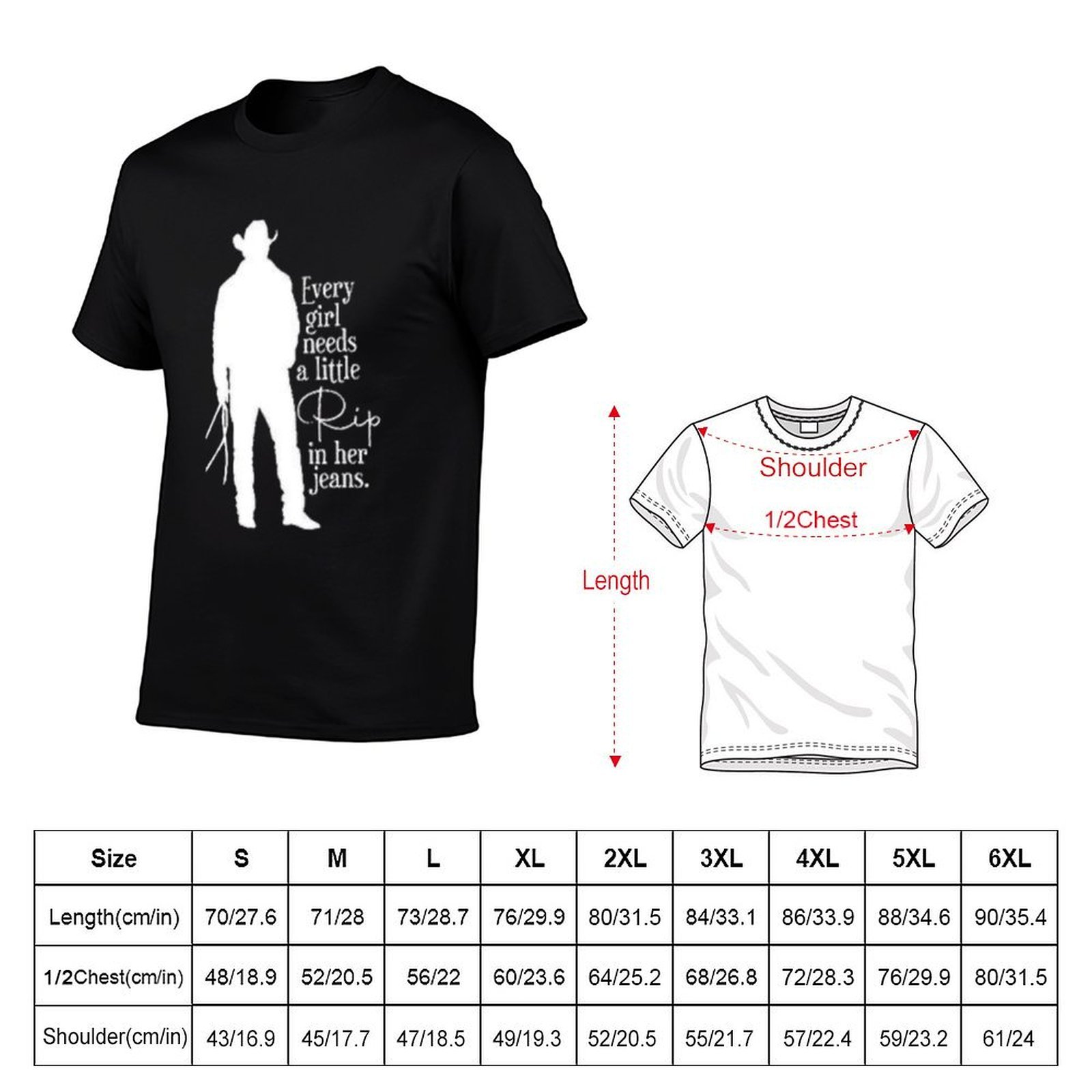 Every Girl Needs A Little Rip  - Jeans Shirt Fashion For Men ulasan dan harga