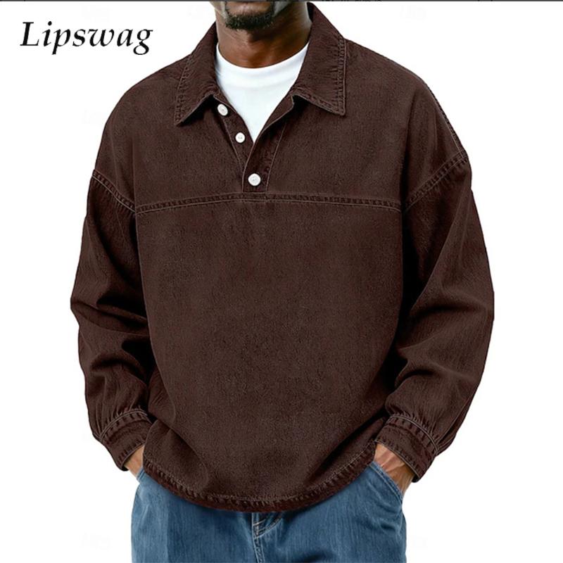 Fashionable Lapel Polo Shirts  - Jeans Shirt Fashion For Men ulasan dan harga