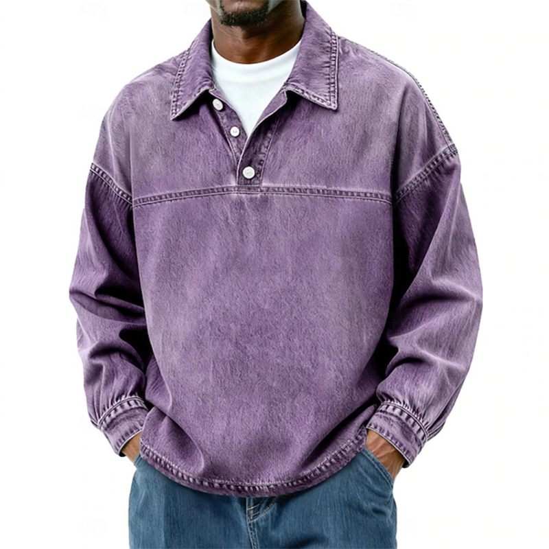 Fashionable Lapel Polo Shirts  - Jeans Shirt Fashion For Men ulasan dan harga