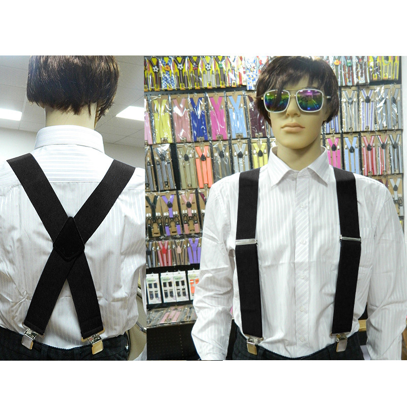 5cm Men Suspenders High Elasti - Suspenders Clip Men ulasan dan harga