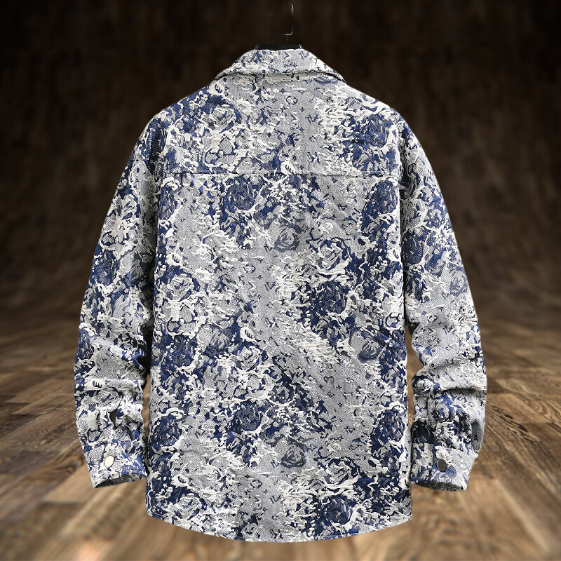 Spring Men's Lxury Denim Jacke - Jeans Shirt Fashion For Men ulasan dan harga